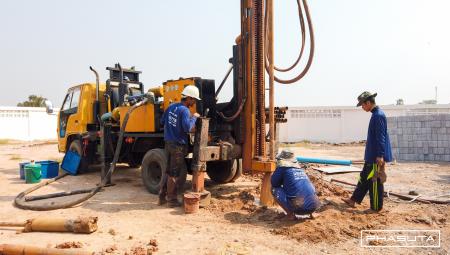 บ่อบาดาลสำหรับครัวเรือน อ.โนนสูง จ.นครราชสีมา